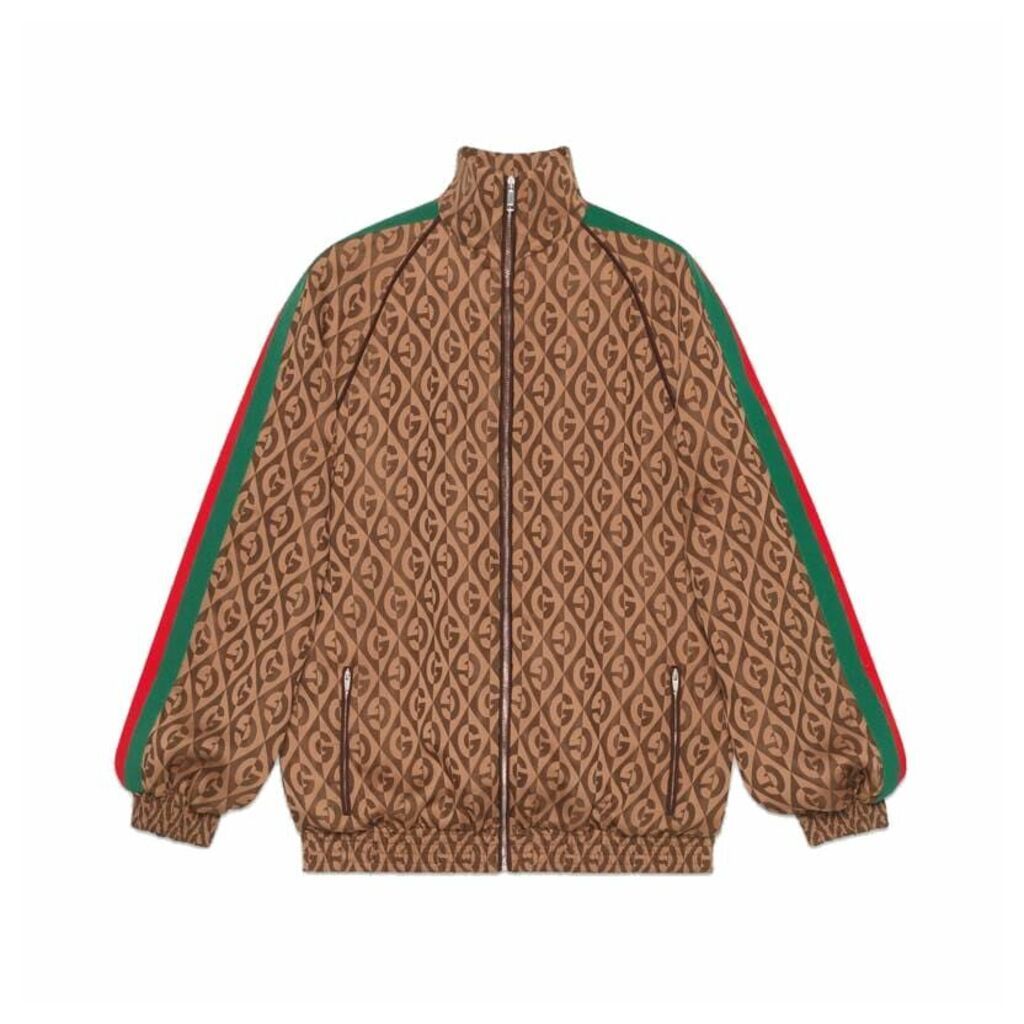 Gucci Zipped Logo Rombus Jacket