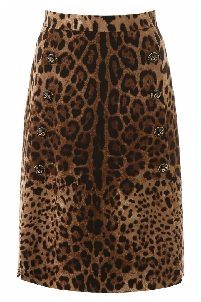 Dolce & Gabbana Buttoned A-line Skirt