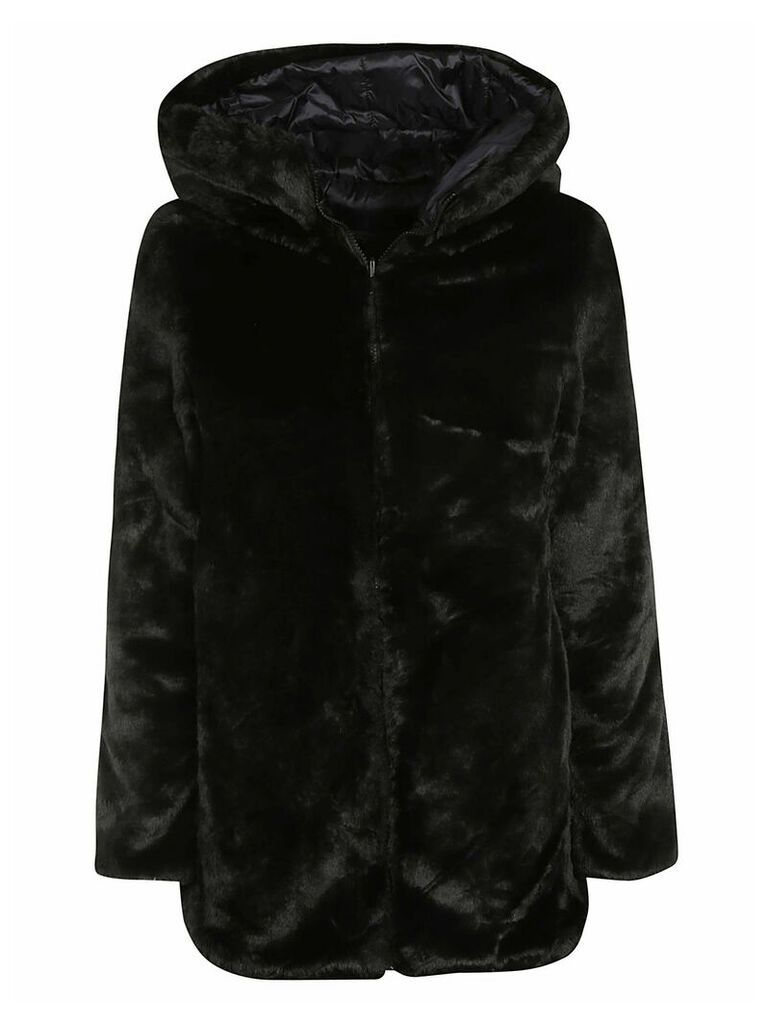 Save the Duck Oversized Furry Hooded Padded Coat