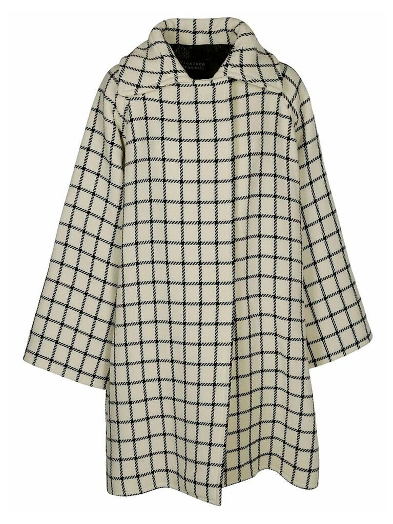 Gianluca Capannolo Check Pattern Oversized Coat