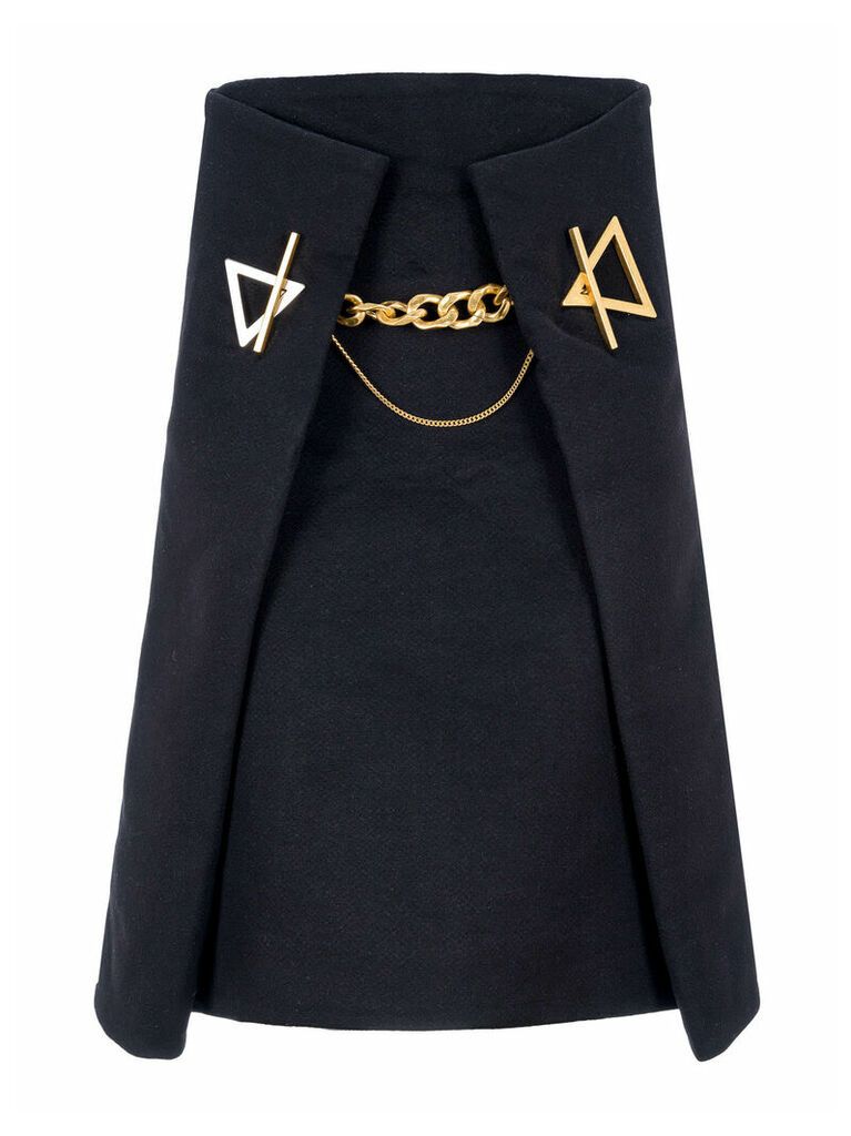 Bottega Veneta A-line Chain Detail Skirt
