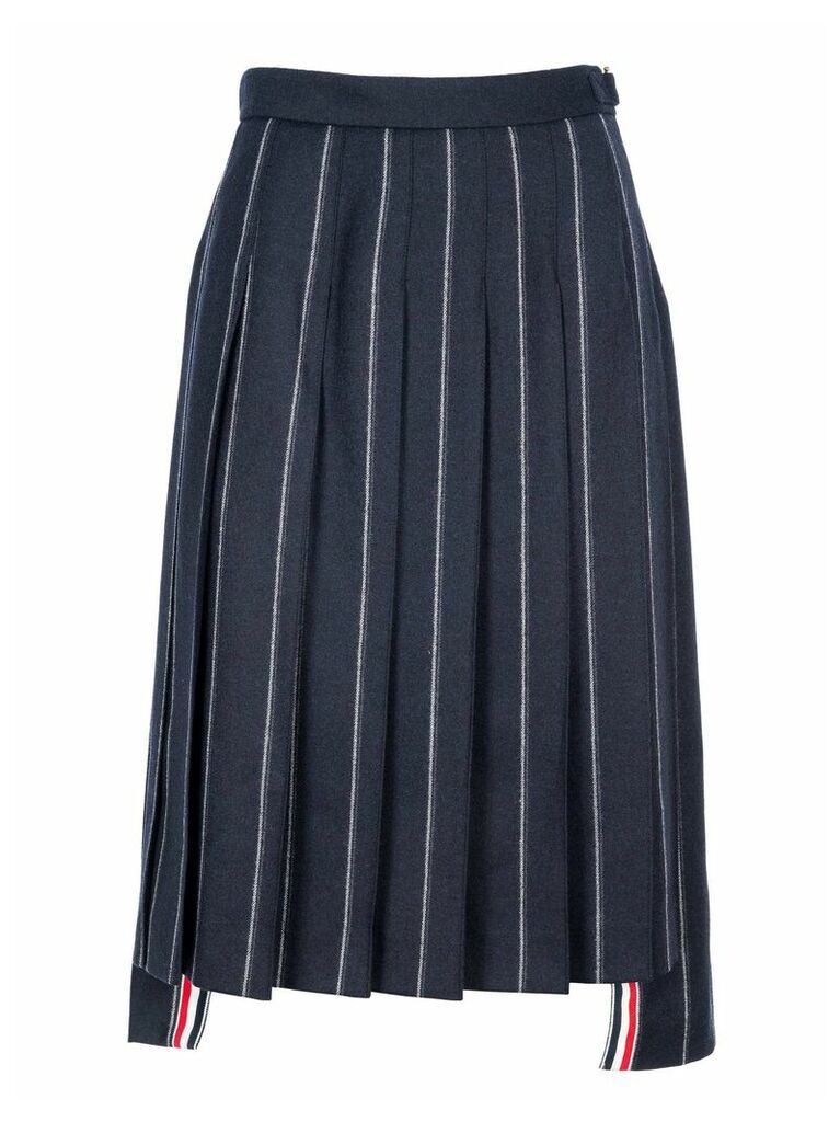 Thom Browne Shadow Stripe Flannel Skirt