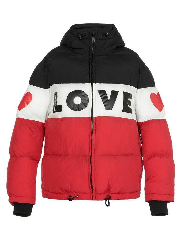 Love Moschino Quilted Coat With Logo