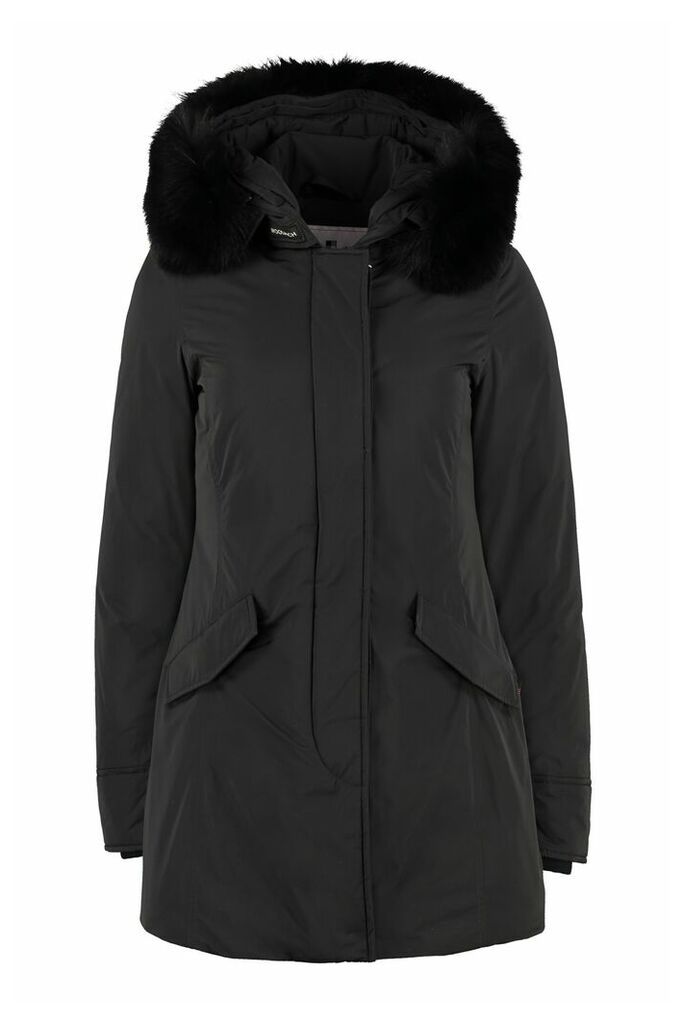 Luxury Arctic Parka With Fur Trimmed Hood