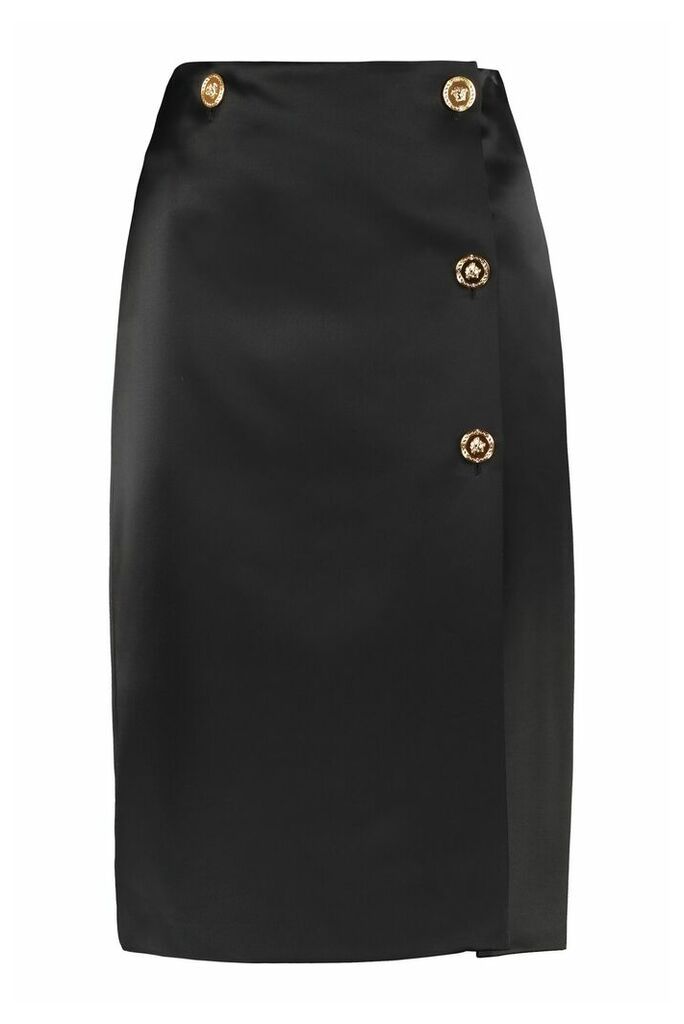 Versace Satin Pencil Skirt