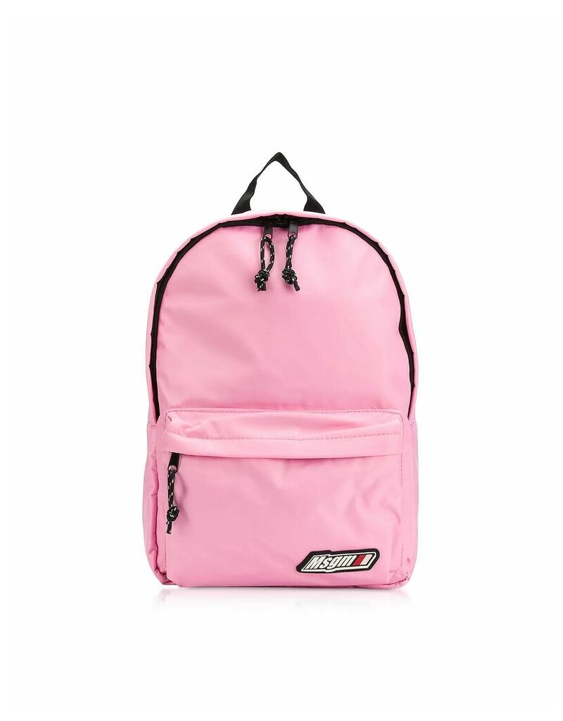 Msgm Signature Nylon Backpack