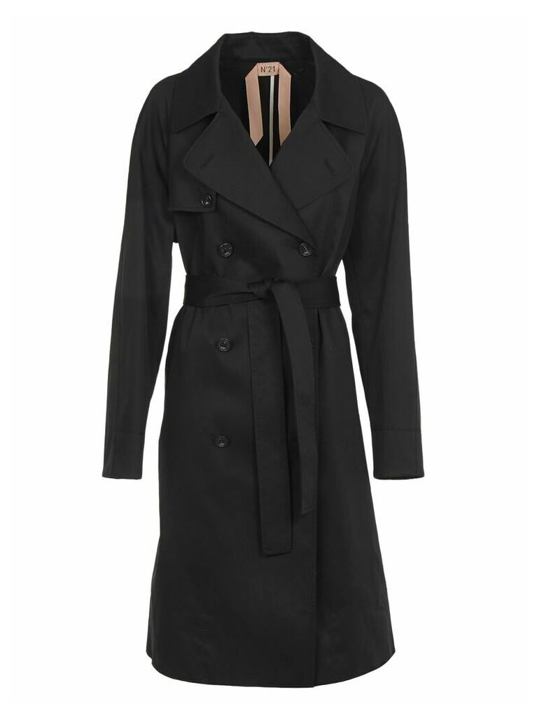 N.21 Black Cottone Trench