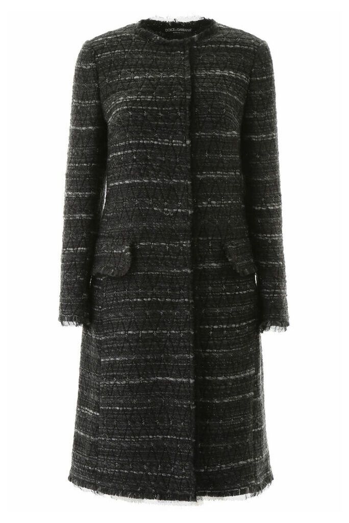 Tweed And Lurex Coat