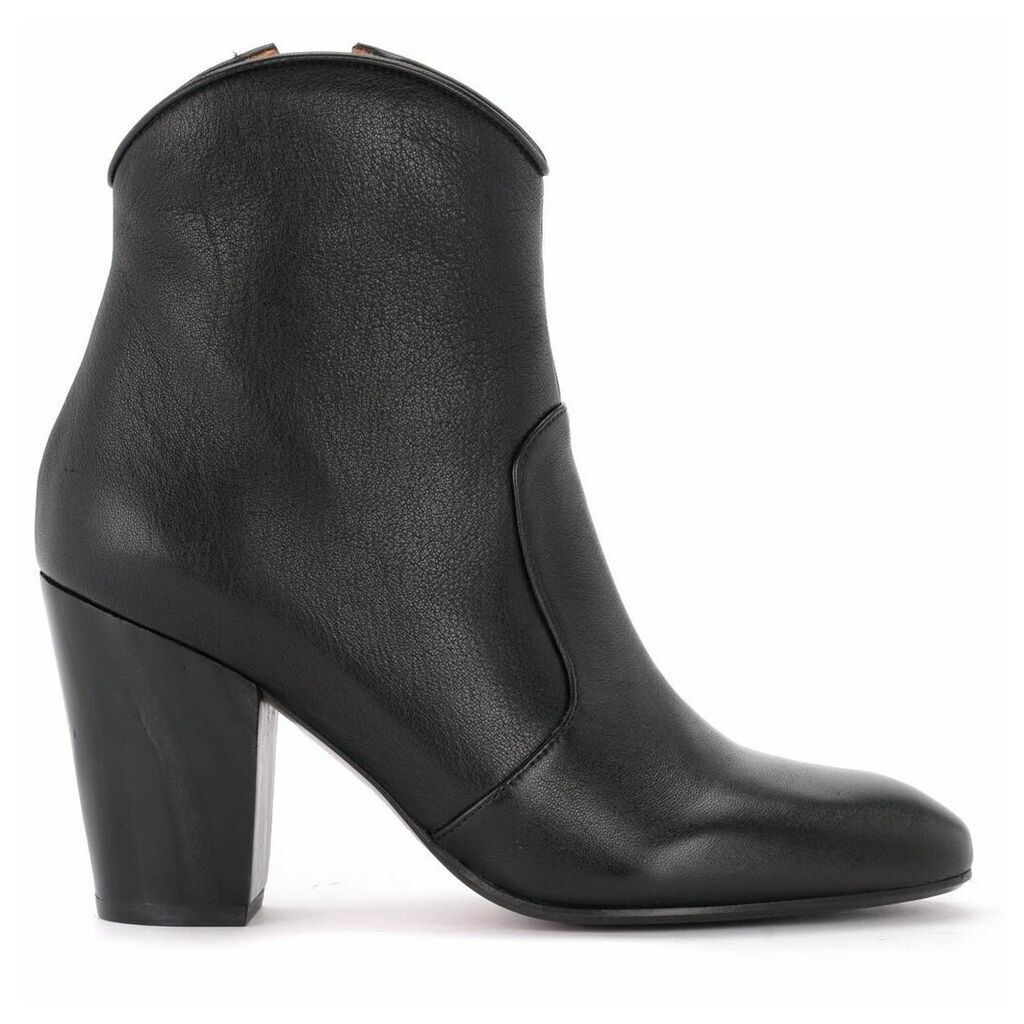Texan Ankle Boot In Black Leather
