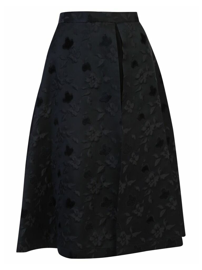 Noir Kei Ninomiya Jacquard Skirt With Tulle Insert