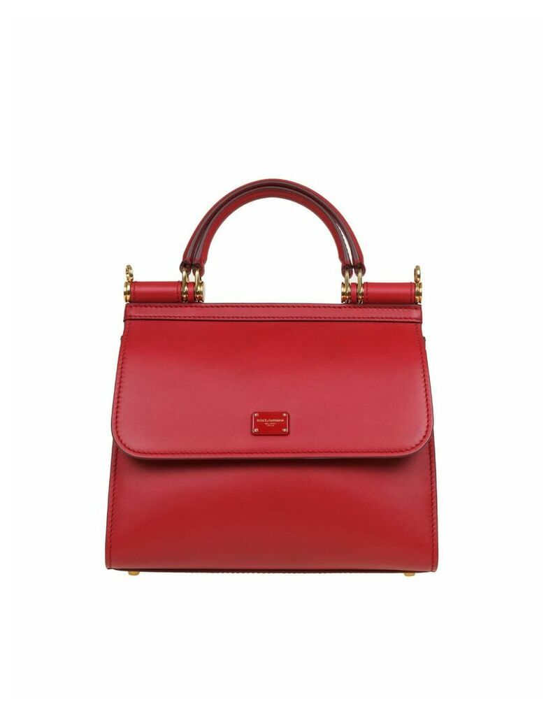Dolce & Gabbana Sicily Bag 58 Small In Calf Leather