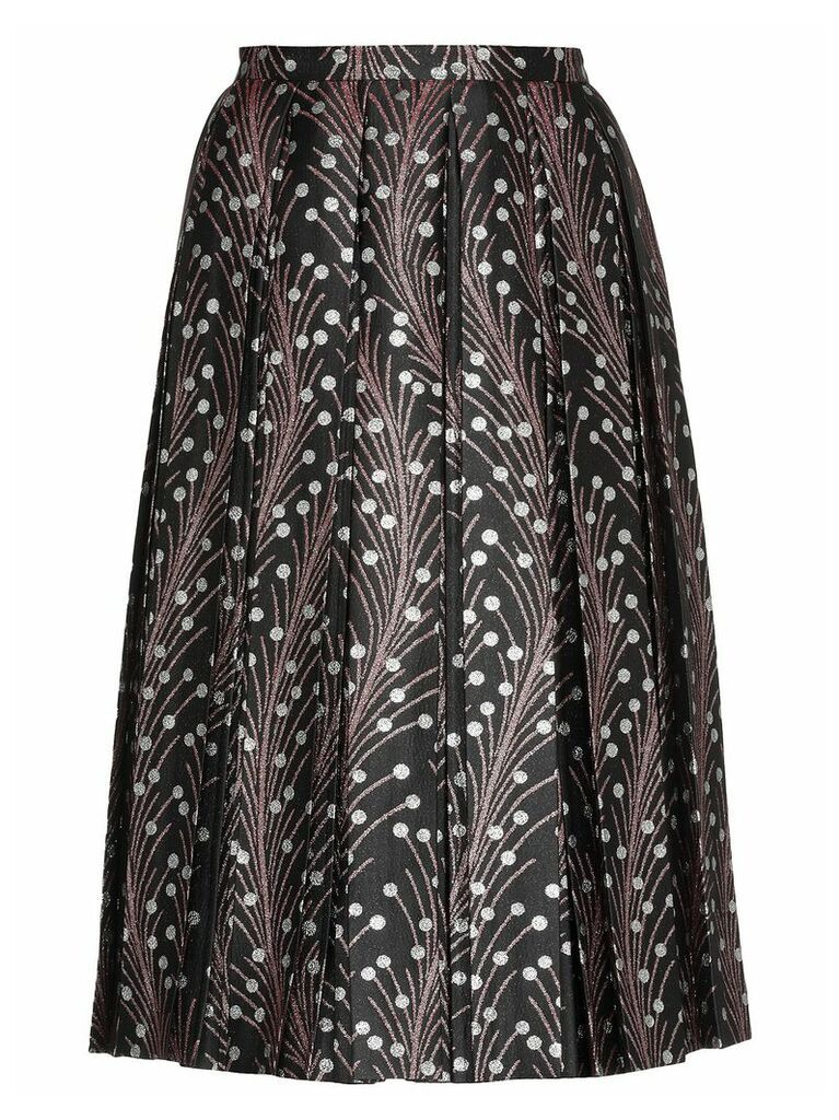 Marco de Vincenzo Lurex Embroidered Skirt
