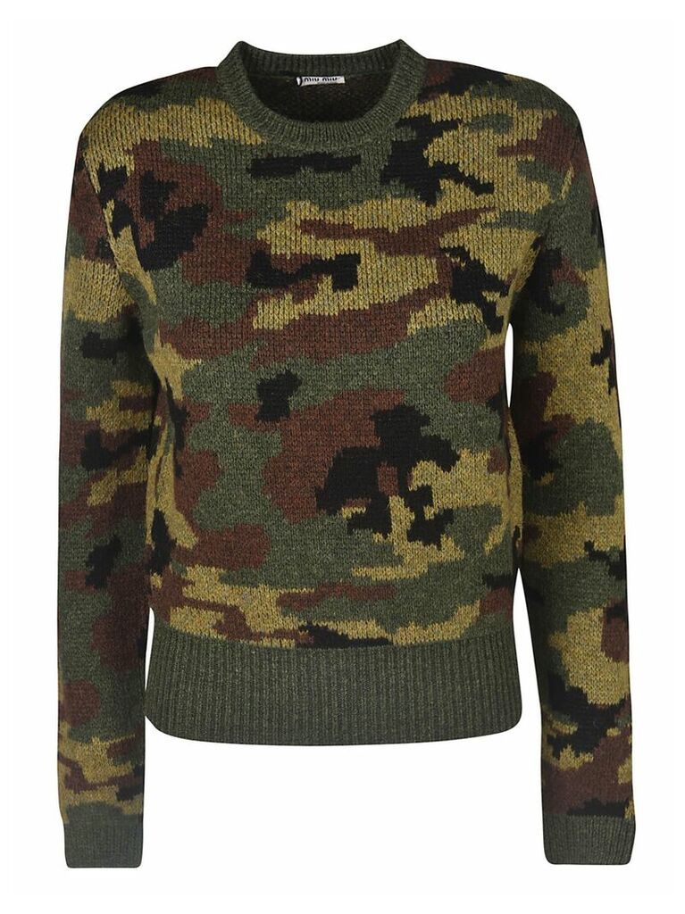 Camo Print Sweater