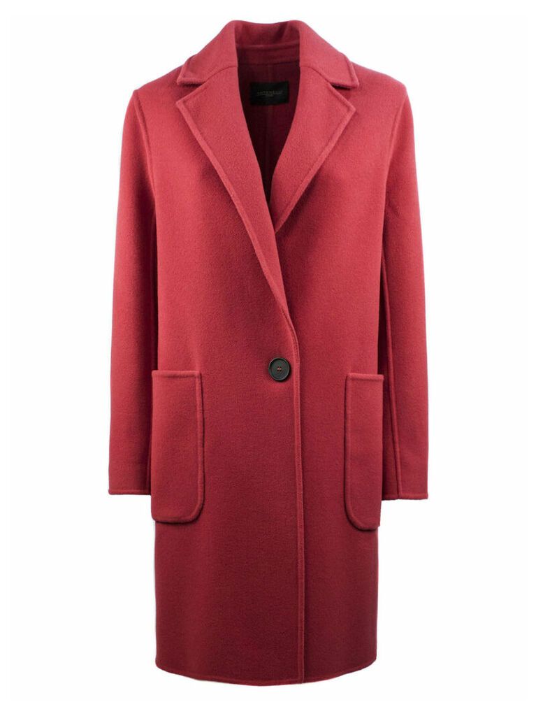 Antonelli Coral-tone Coat In Virgin Wool