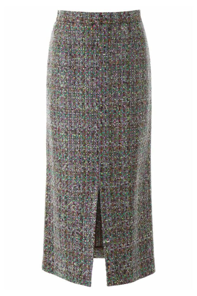 Multicolor Tweed Skirt