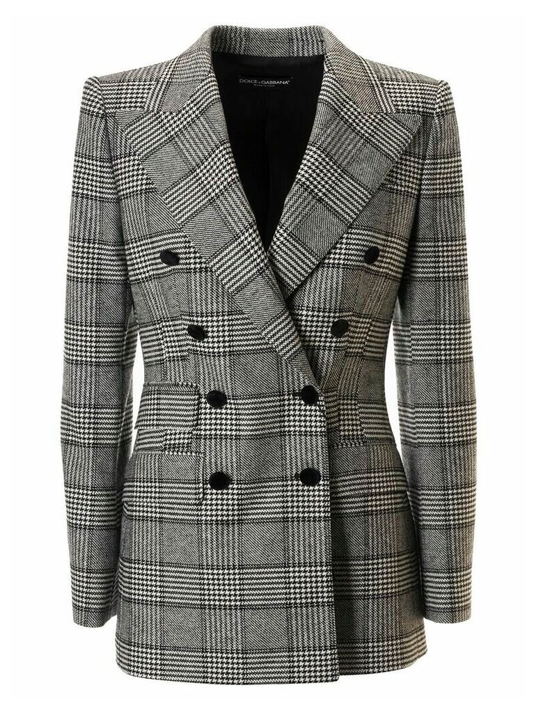Dolce & Gabbana Double Breasted Checked Blazer