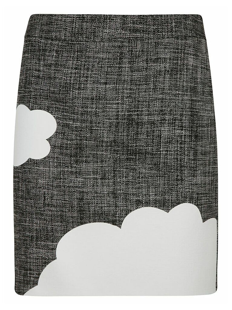 Mid-length Cloud Detail Skirt