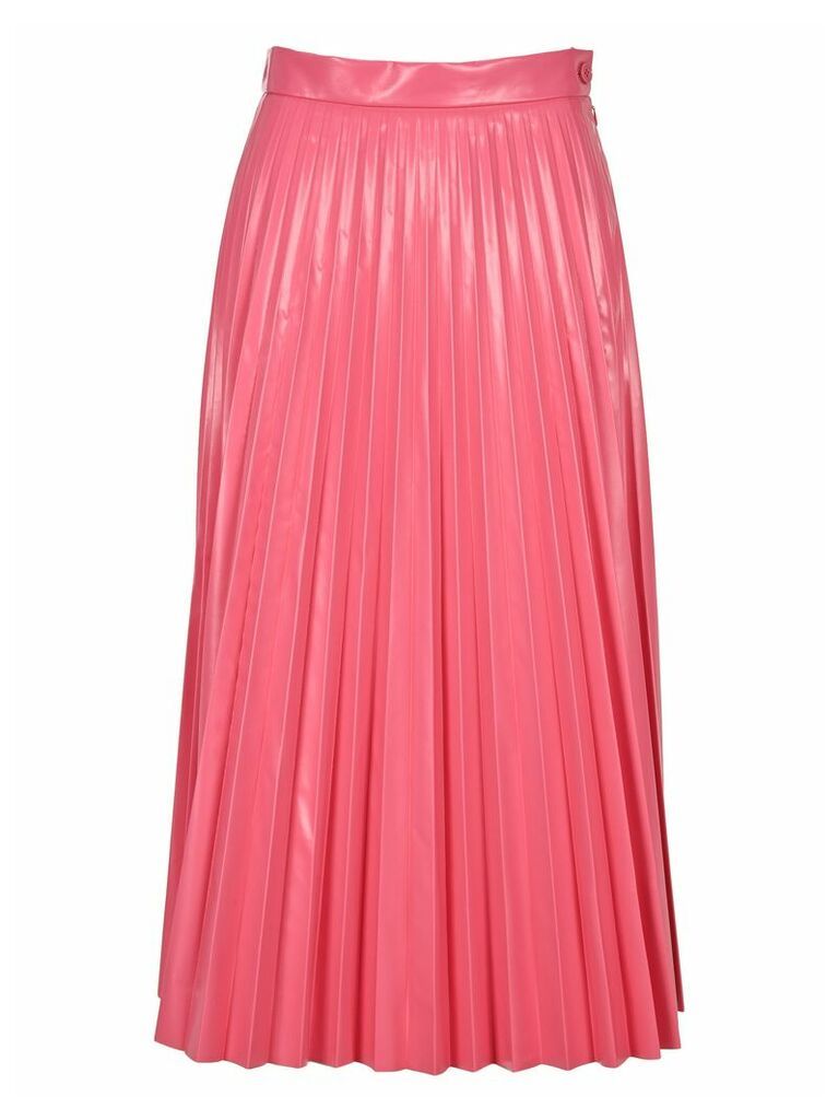Mm6 Vynil Pleated Skirt