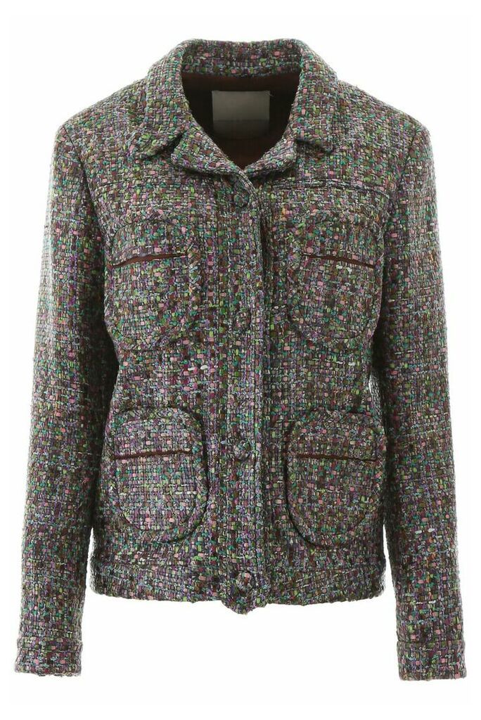 Multicoloured Tweed Blazer