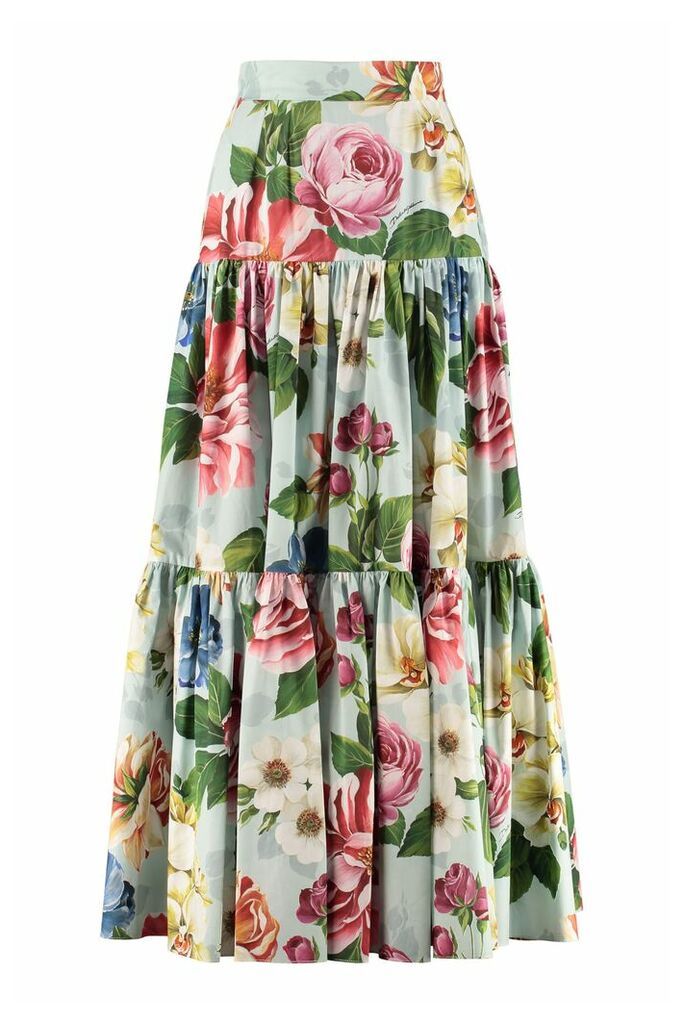 Dolce & Gabbana Printed Cotton Skirt