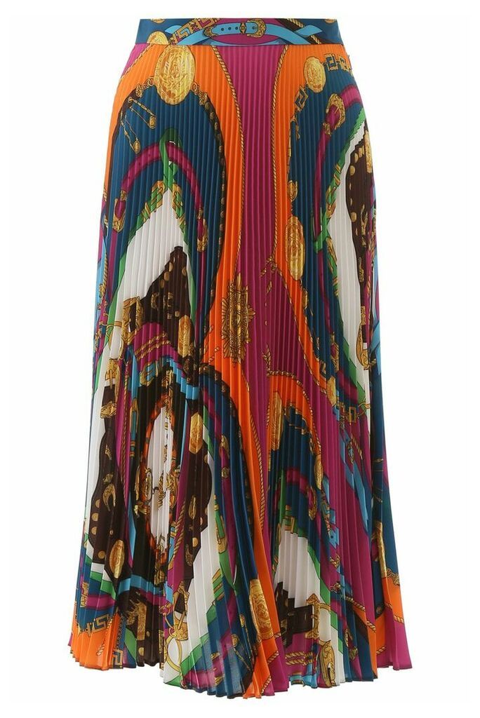 Barocco Rodeo Print Pleated Skirt