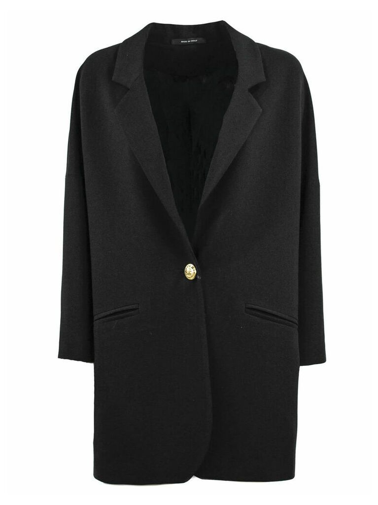 Tagliatore Black Fabric Bruna Coat