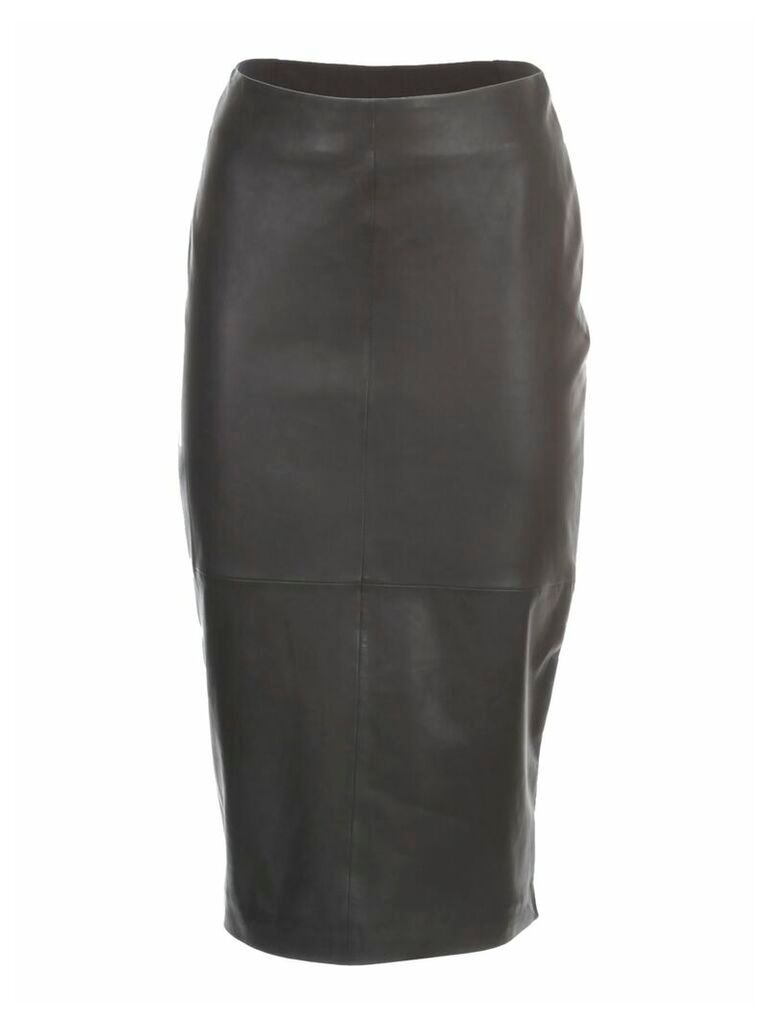 Skirt Pencil Leather And Jersey