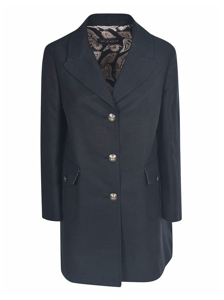 Mid-length Buttoned Coat