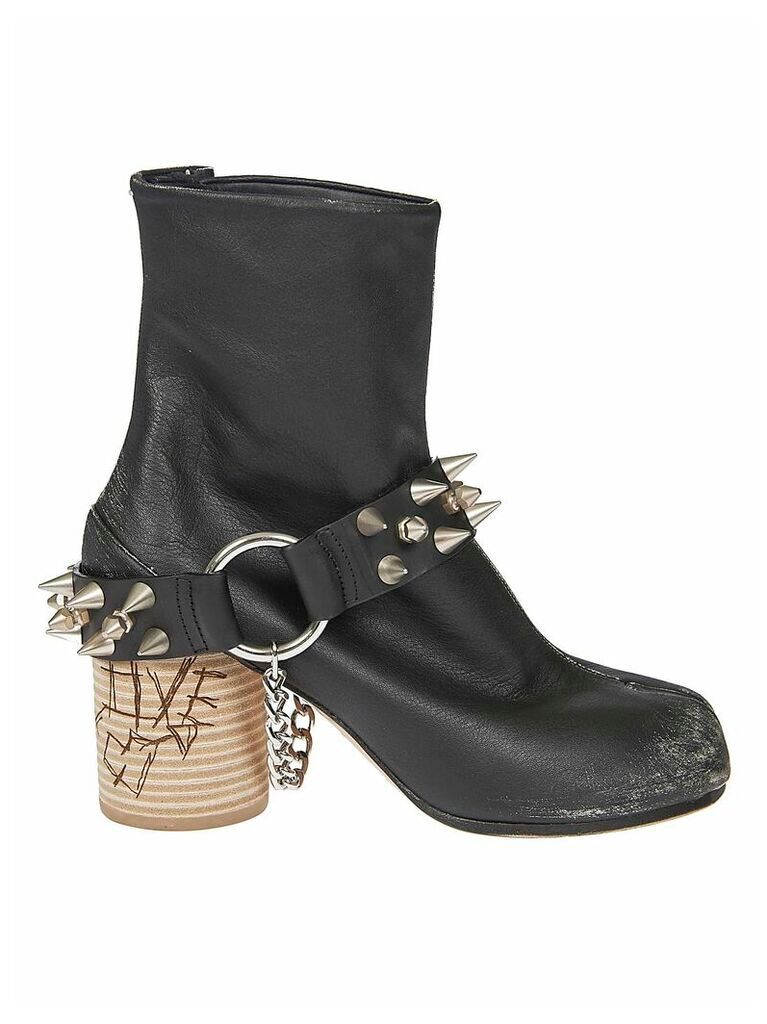 Cleft Toe Spike Stud Boots
