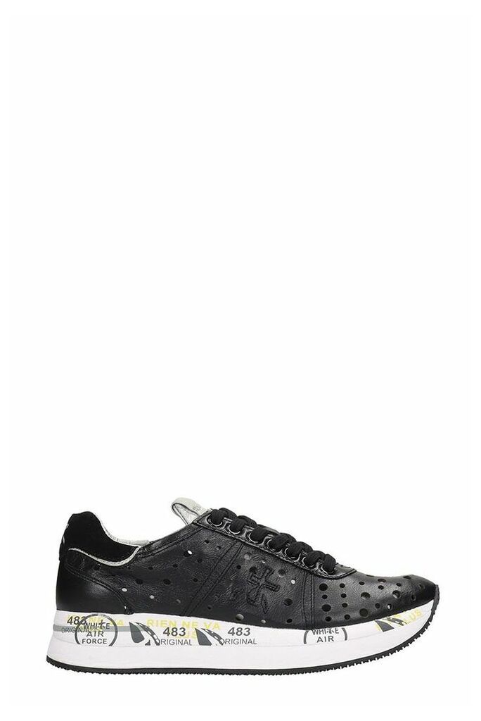 Conny Sneakers In Black Leather