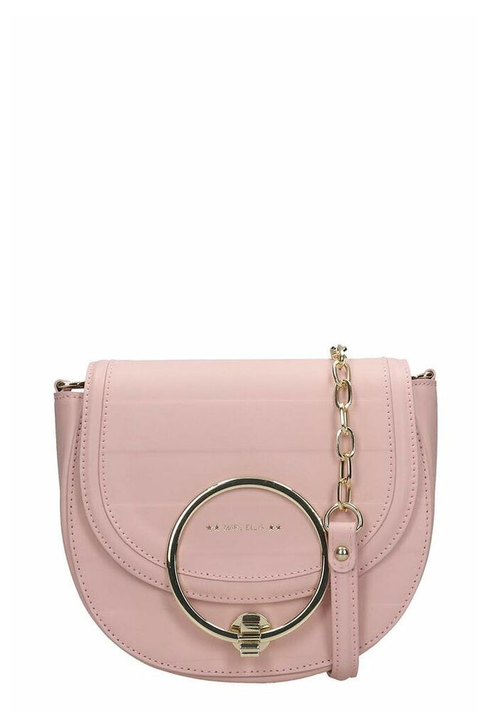 Catherine Shoulder Bag In Rose-pink Leather