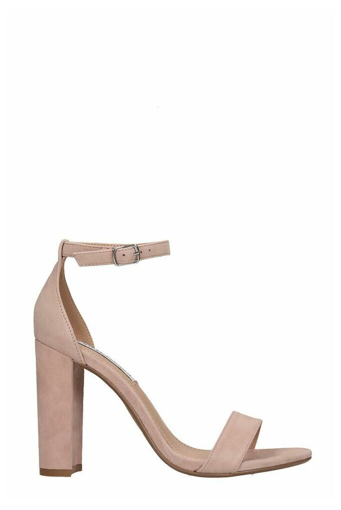 Carrson Sandals In Rose-pink Suede