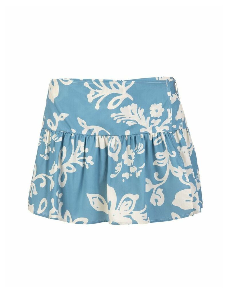 Skirt-pants With Hawaiian Pattern