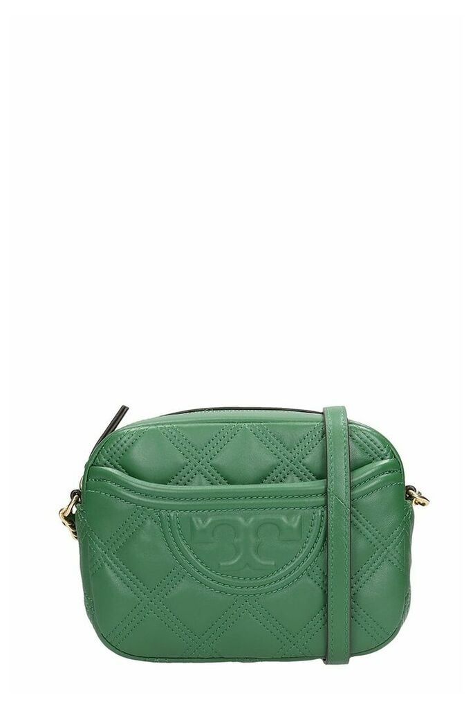 Camera Bag Shoulder Bag In Green Leather