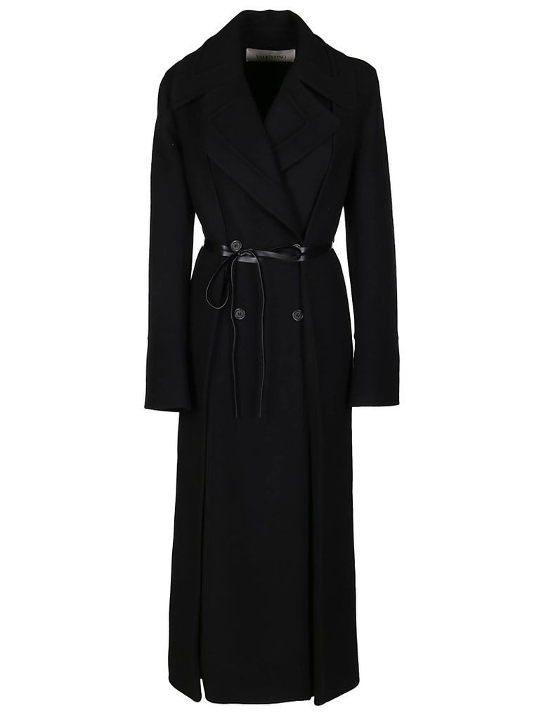 Black Virgin Wool Blend Coat