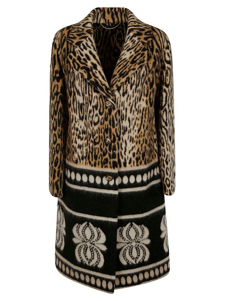 Leopard Print Long Coat