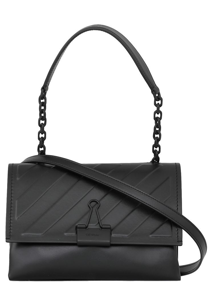 Diag Embossed Bag With Clip