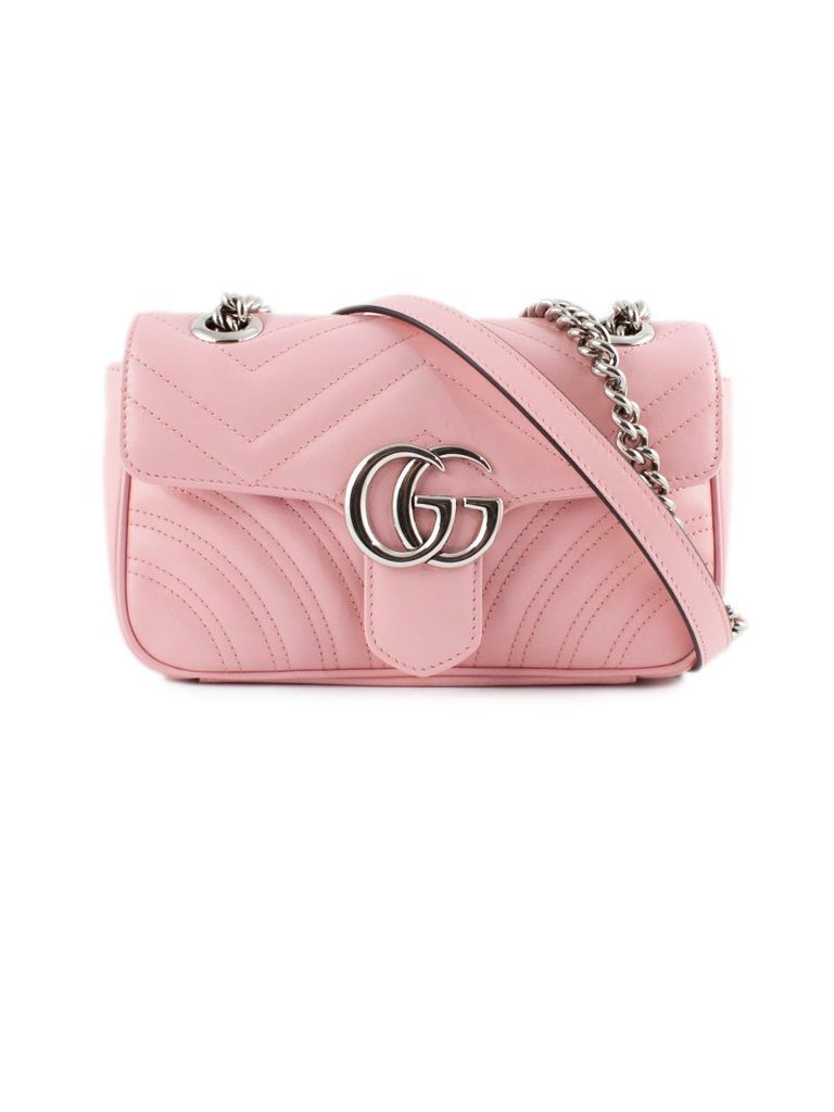 Gg Marmont Pastel Pink Mini Bag