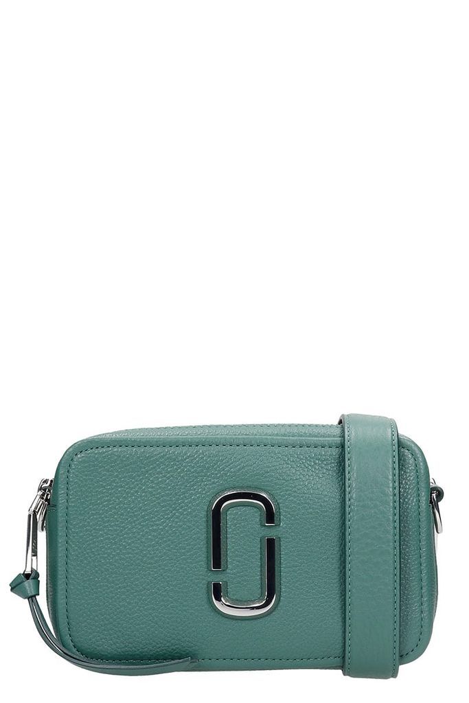 The Softshot 21 Shoulder Bag In Green Leather