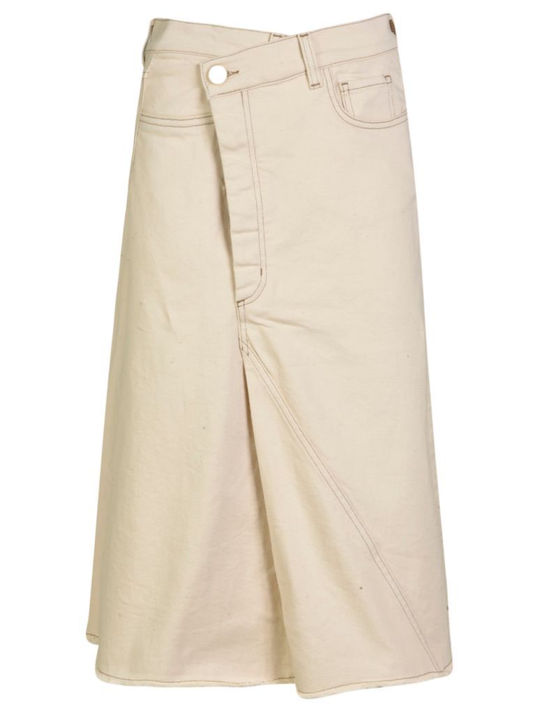 Mid-Length Buttoned Skirt