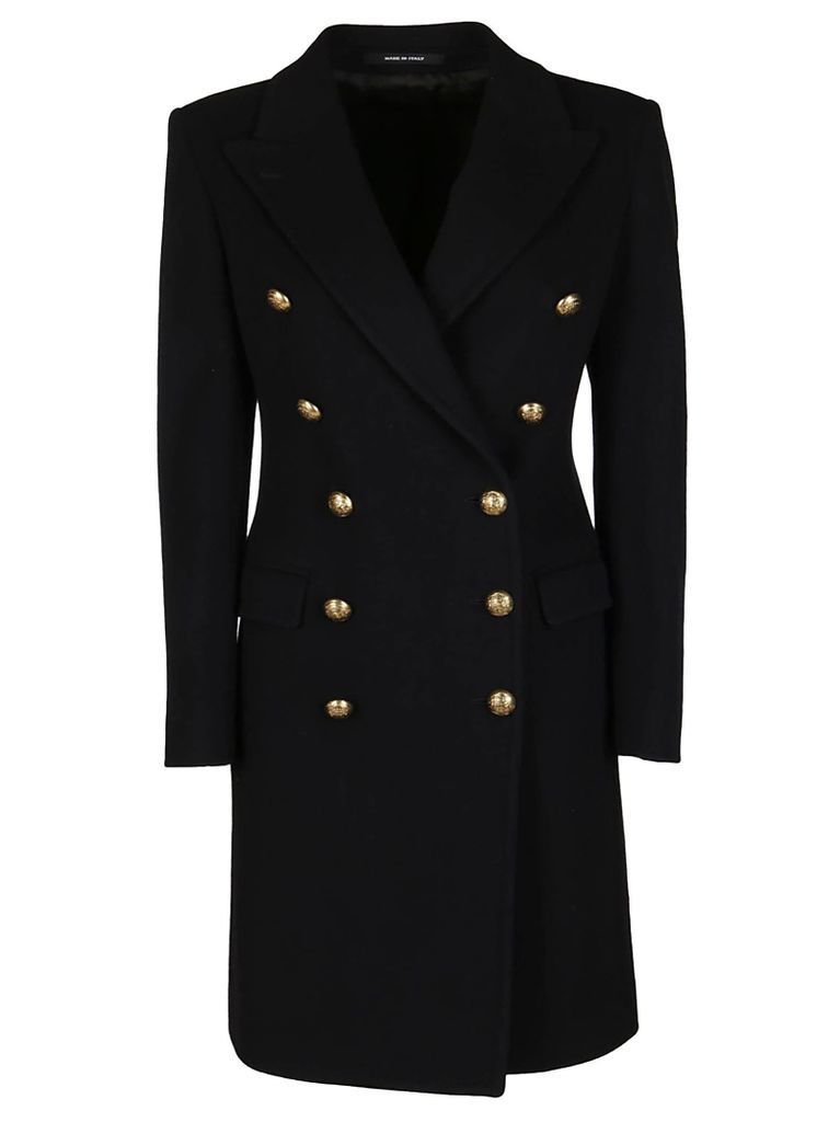 Black Virgin Wool-cashmere Blend Coat