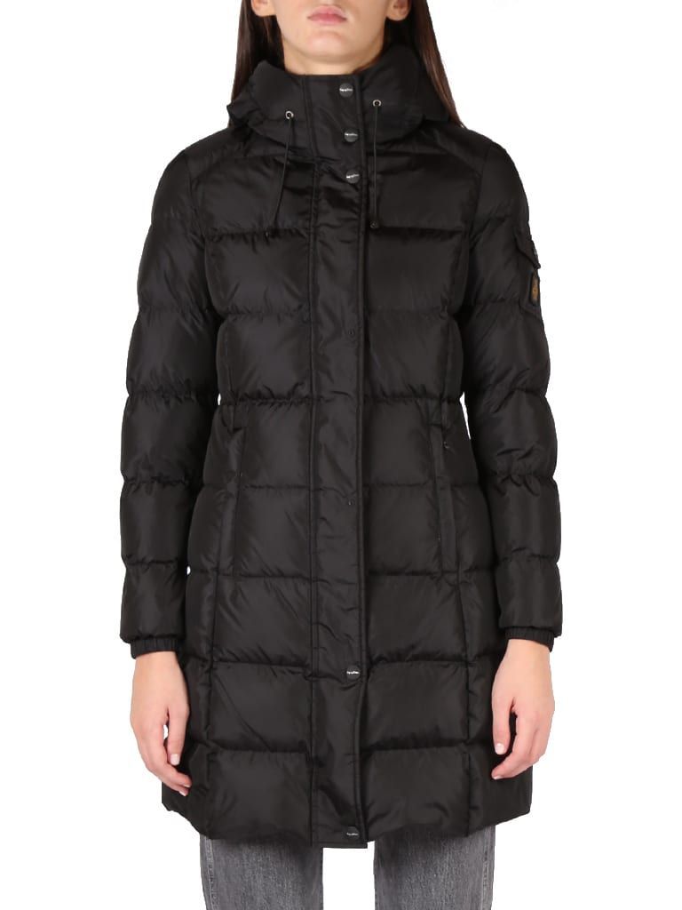 Lady Long Hunter Down Jacket In Technical Fabric