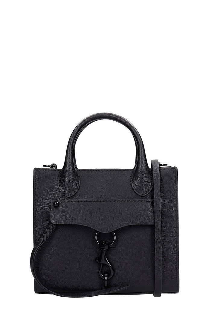 Hand Bag In Black Leather