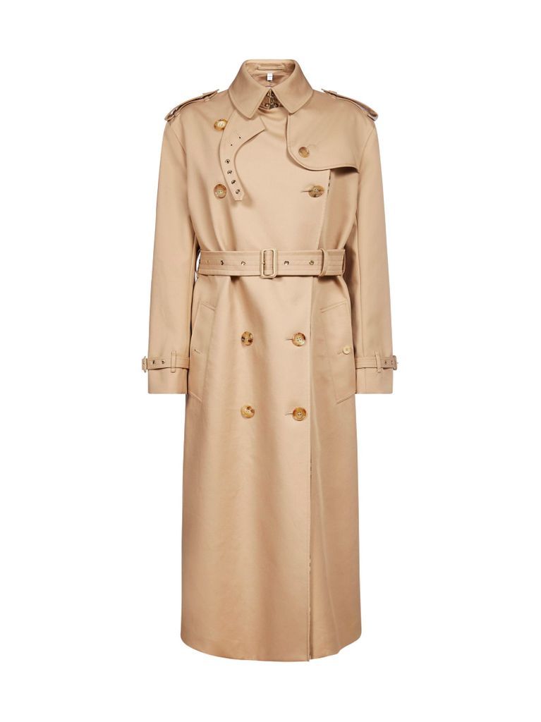 Gabardine Cotton Double-breasted Trench Coat