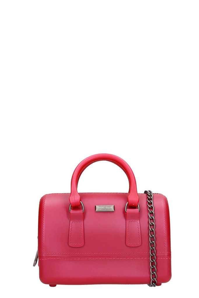 Flat S Hand Bag In Fuxia Synthetic Fibers
