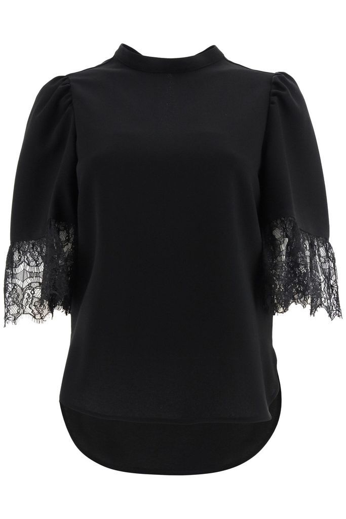 Blouse With Lace Sleeves