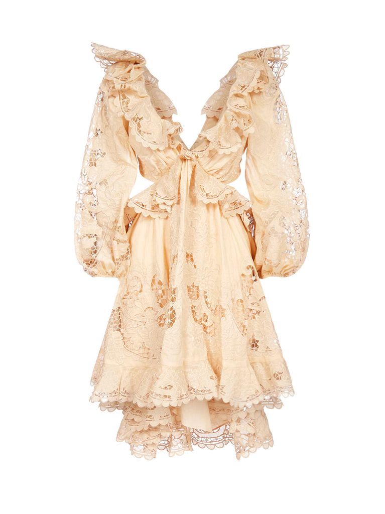 Brighton Lace Cotton Mini Dress