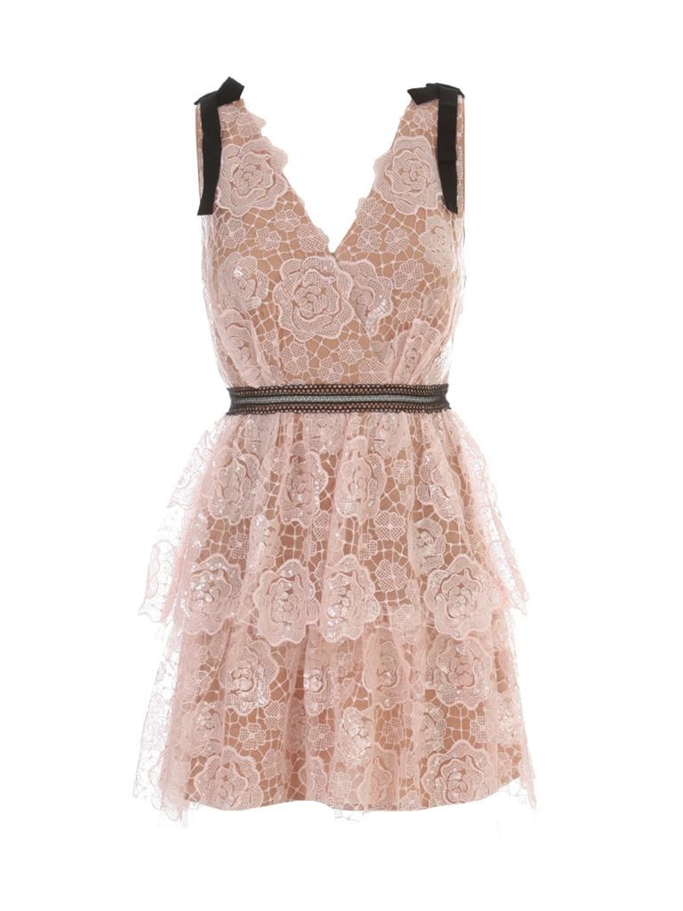 Starlet Mini Rose Lace Midi Dress