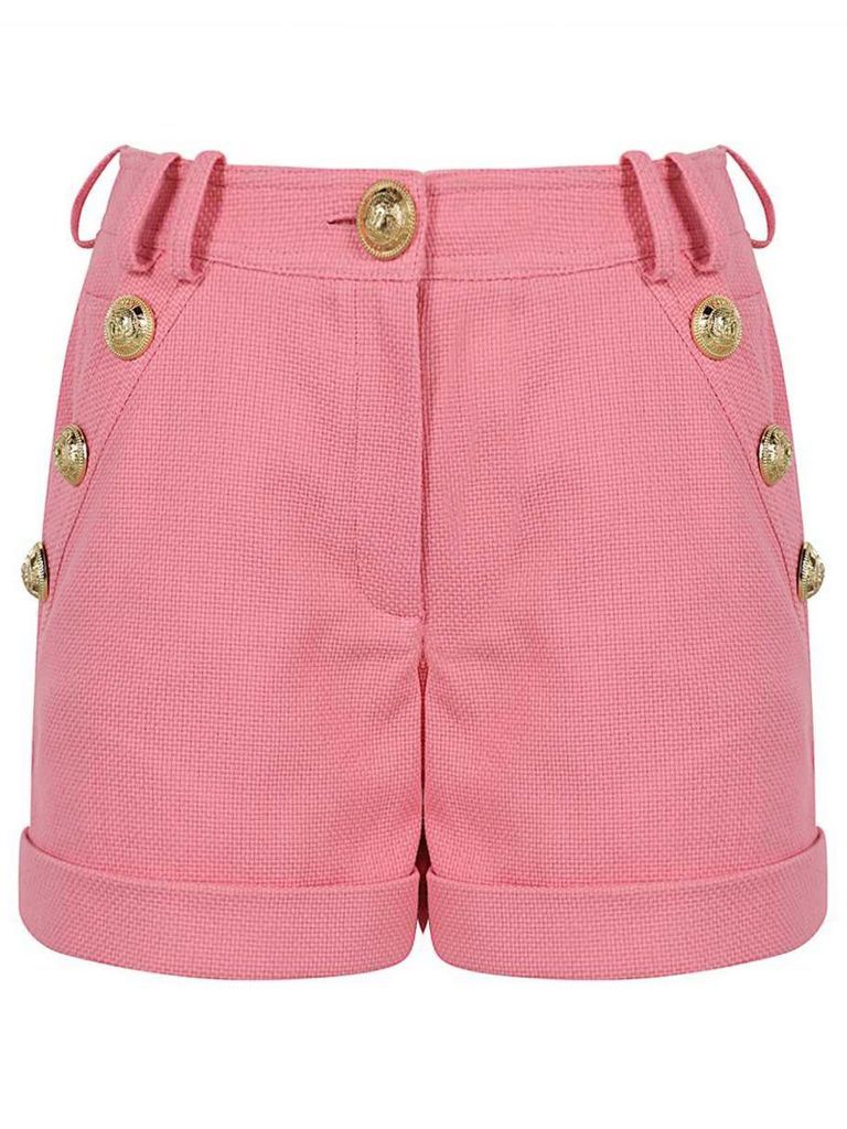 Rose Pink Cotton Shorts