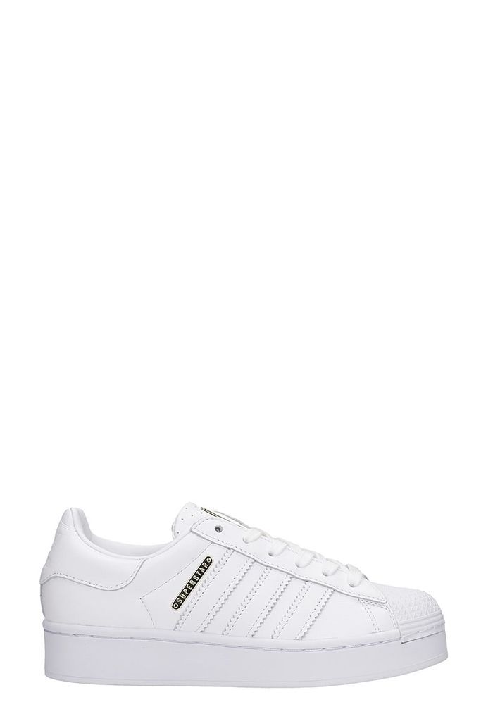Superstar Bold Sneakers In White Leather